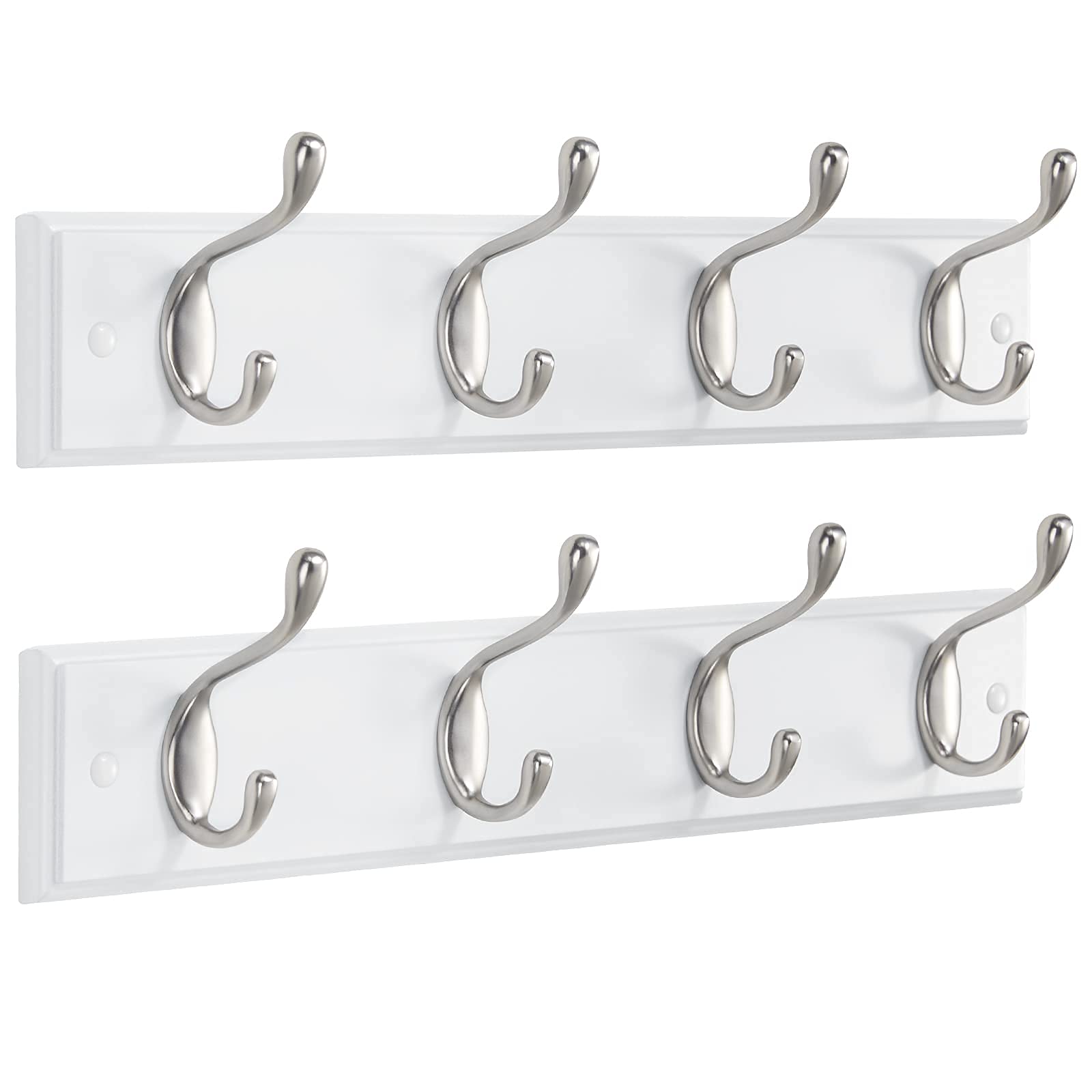 AMADA HOMEFURNISHING coat rack wall mount 2-pack front view for organized entryway