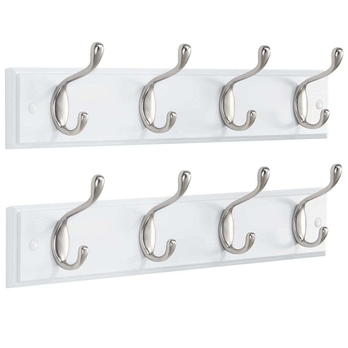 AMADA HOMEFURNISHING coat rack wall mount 2-pack front view for organized entryway