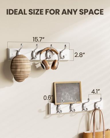 AMADA HOMEFURNISHING coat rack wall mount 2-pack in hallway example