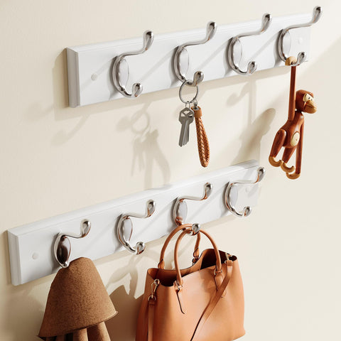 AMADA HOMEFURNISHING coat rack wall mount 2-pack side view showcasing slim profile