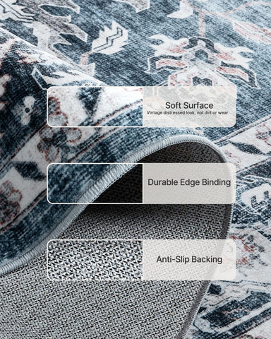 AMADA HOMEFURNISHING durable edge binding resists fraying for long-lasting edges.