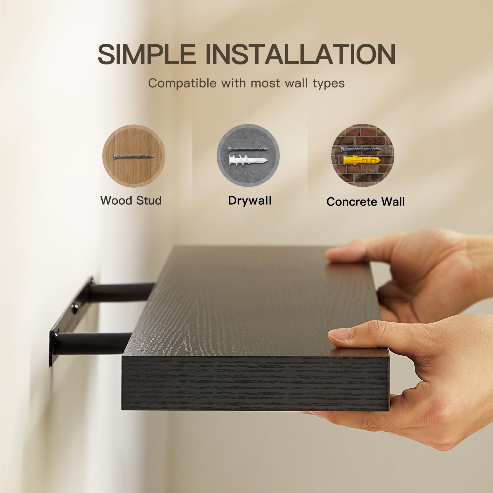 AMADA HOMEFURNISHING included screws and hardware for easy installation