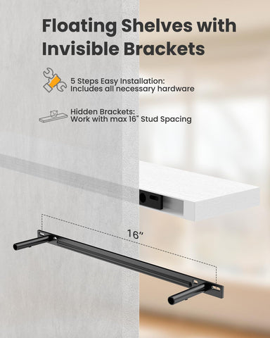 AMADA HOMEFURNISHING set of two shelves adds flexible display space.