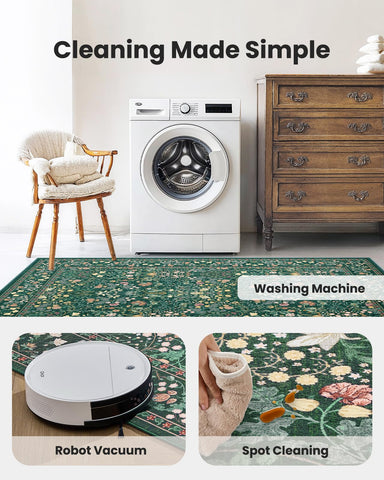 AMADA HOMEFURNISHING machine washable rug for quick deep cleaning