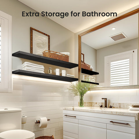 AMADA HOMEFURNISHING MDF board black finish highlighting modern decor