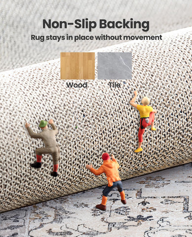 AMADA HOMEFURNISHING soft pile offers comfortable underfoot experience.