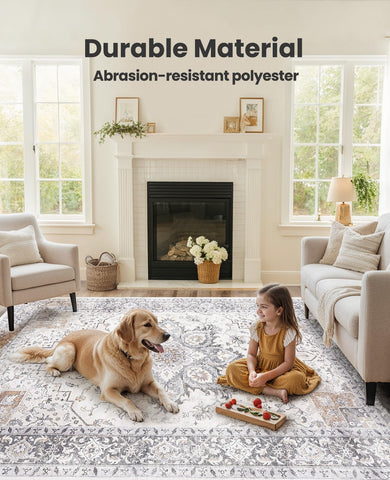 AMADA HOMEFURNISHING washable rug enables quick cleaning and fresh appearance.