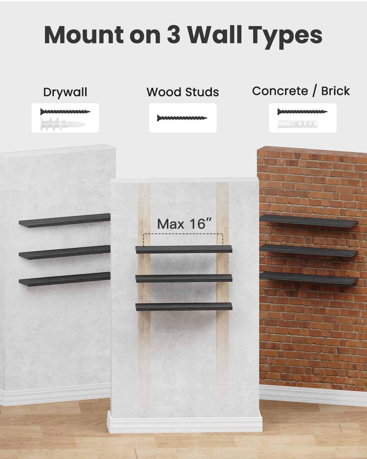 AMADA long shelf span up to six feet for wide displays