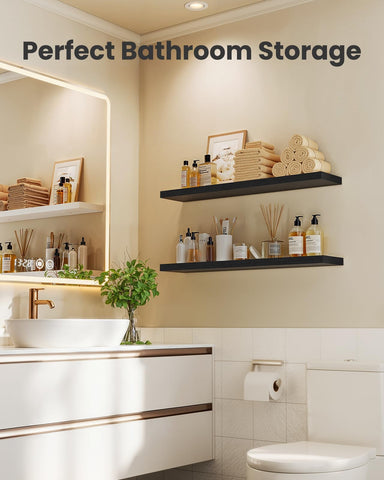 AMADA wall shelves in home office storage for easy access