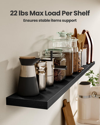 AMADA wall shelves in kitchen organization for spices and tools