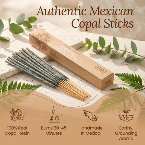 amae INCENSE Copal pure resin closeup — natural white copal resin texture and color.