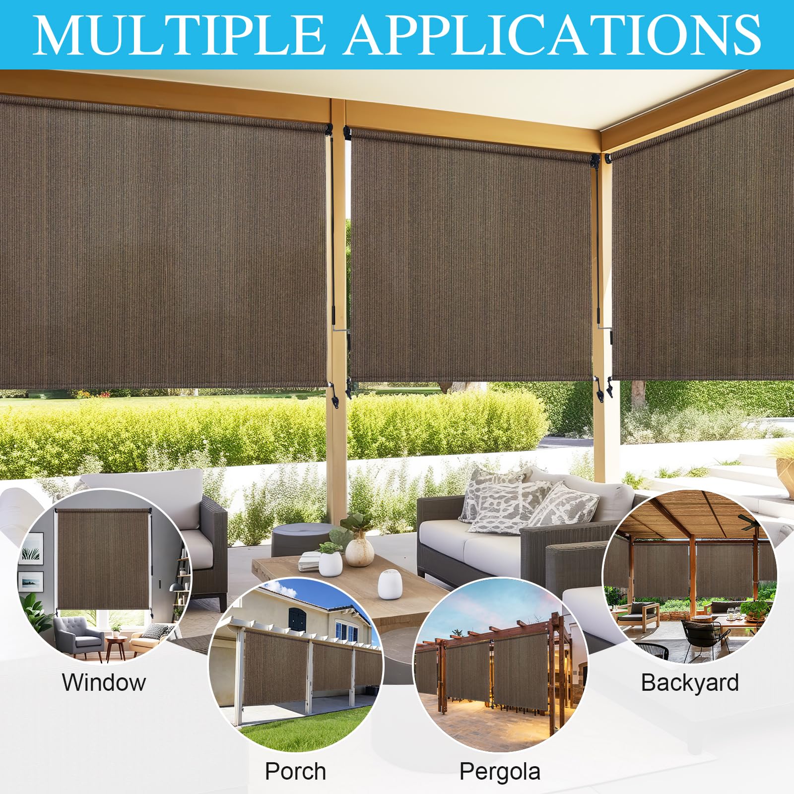 Amagenix mocha fabric adds style while offering privacy