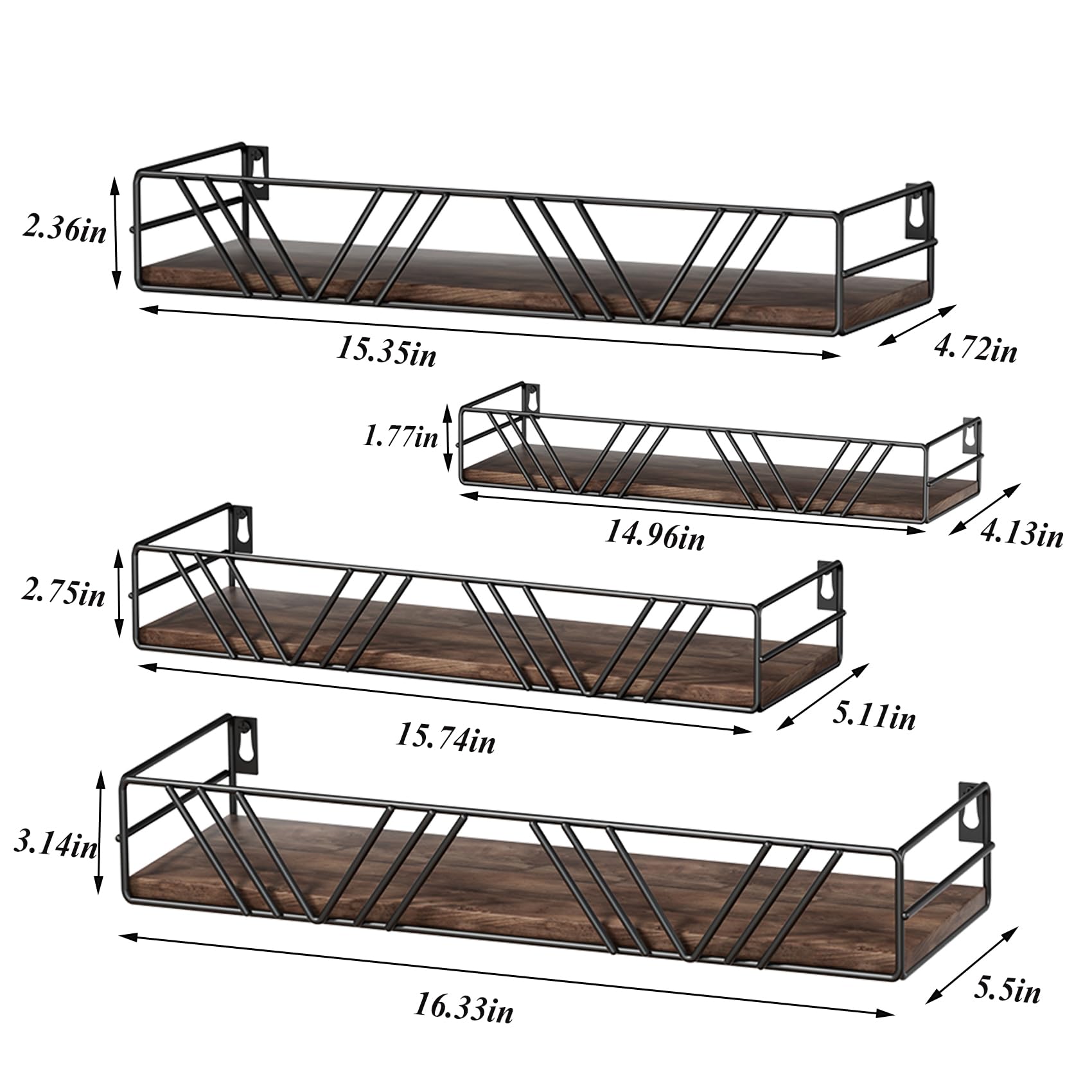 Amaoot bedroom and home office shelves help organize essentials with sturdy support