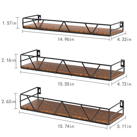 Amaoot shelf display for living room with plants and photos.
