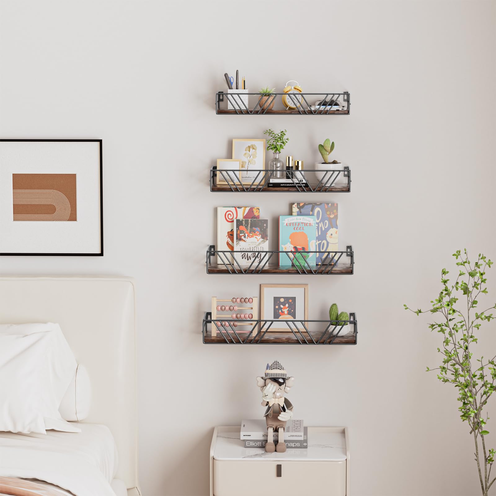 Amaoot wall shelves installed quickly with minimal tools for secure mounting