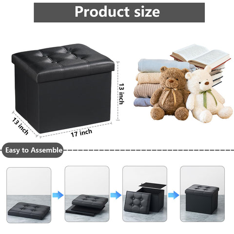 AmasSmile black leather finish adds a sleek look to any room.