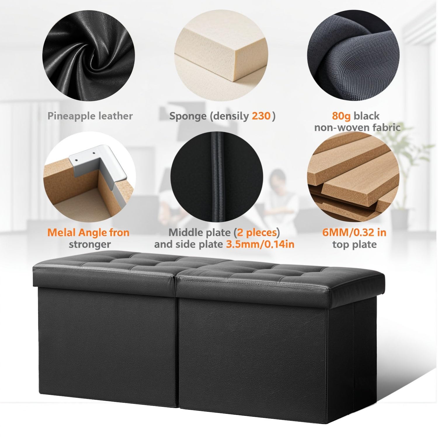 AmasSmile multi-use furniture for living room and bedroom.