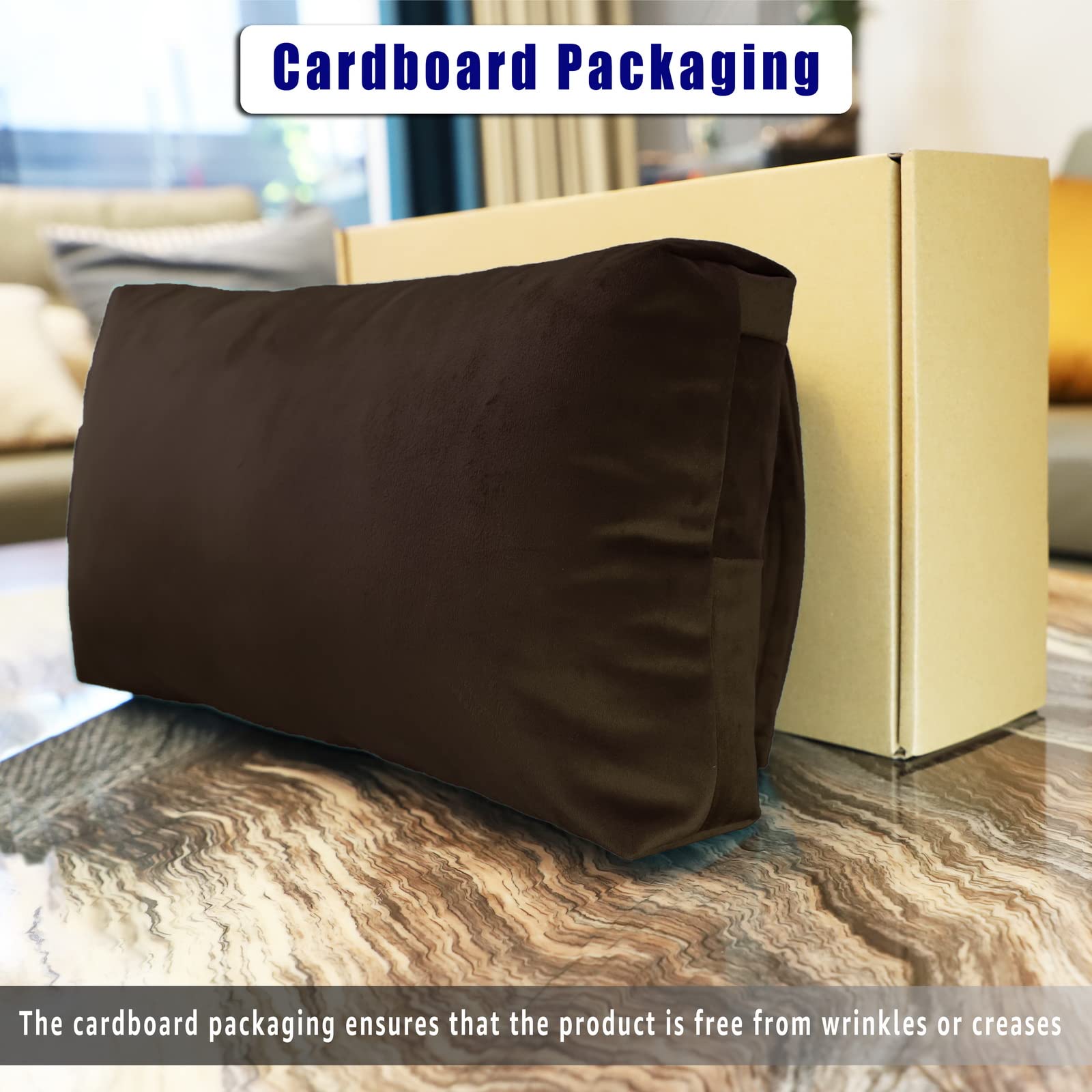 AmazeCov headrest pillow with non-slip back for stable seating on couches and chairs.