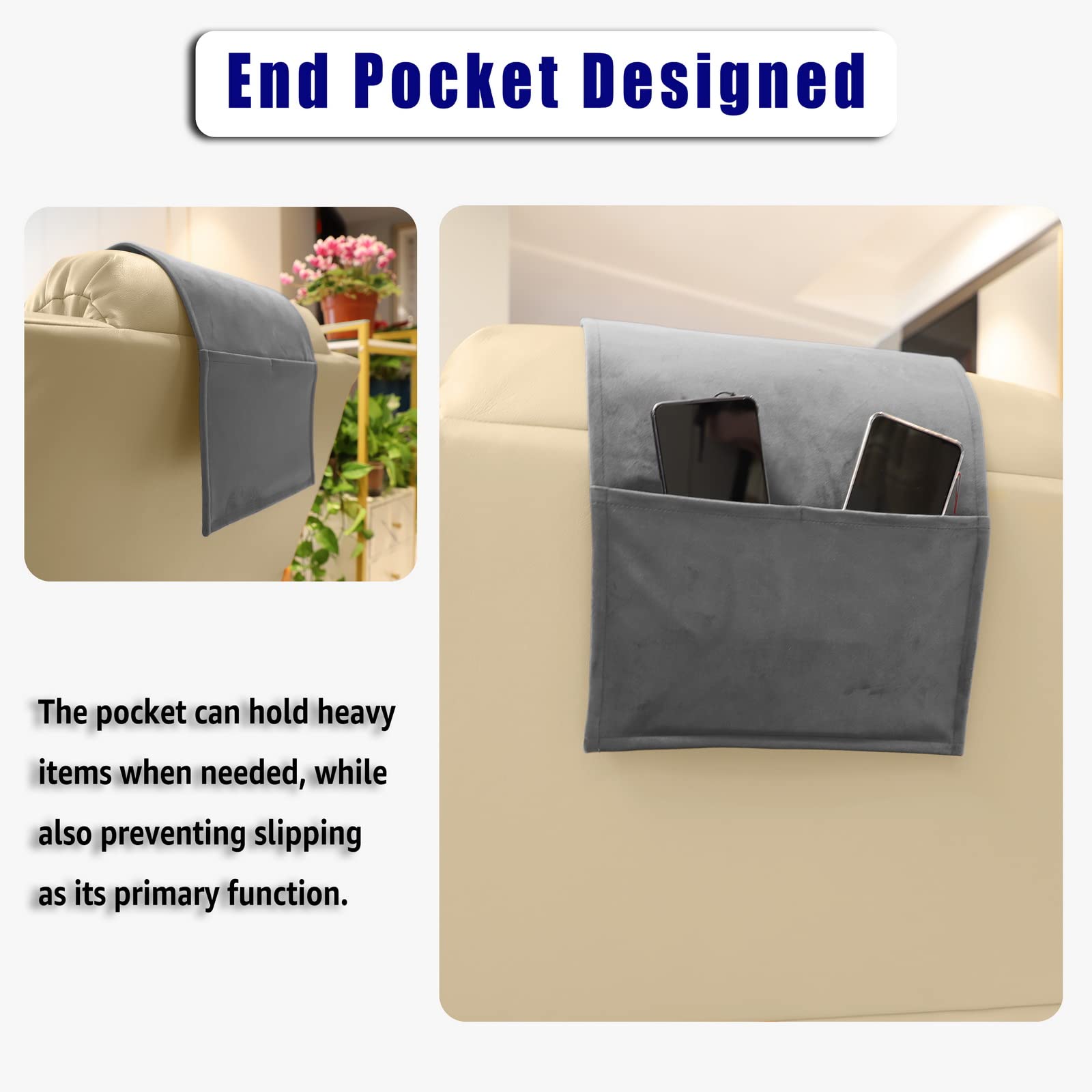 AmazeCov headrest pocket keeps small items within easy reach.