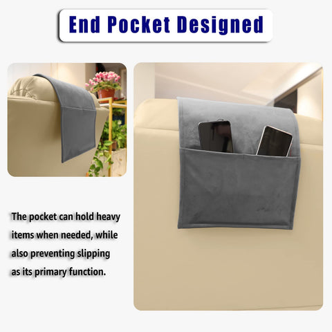 AmazeCov headrest pocket keeps small items within easy reach.