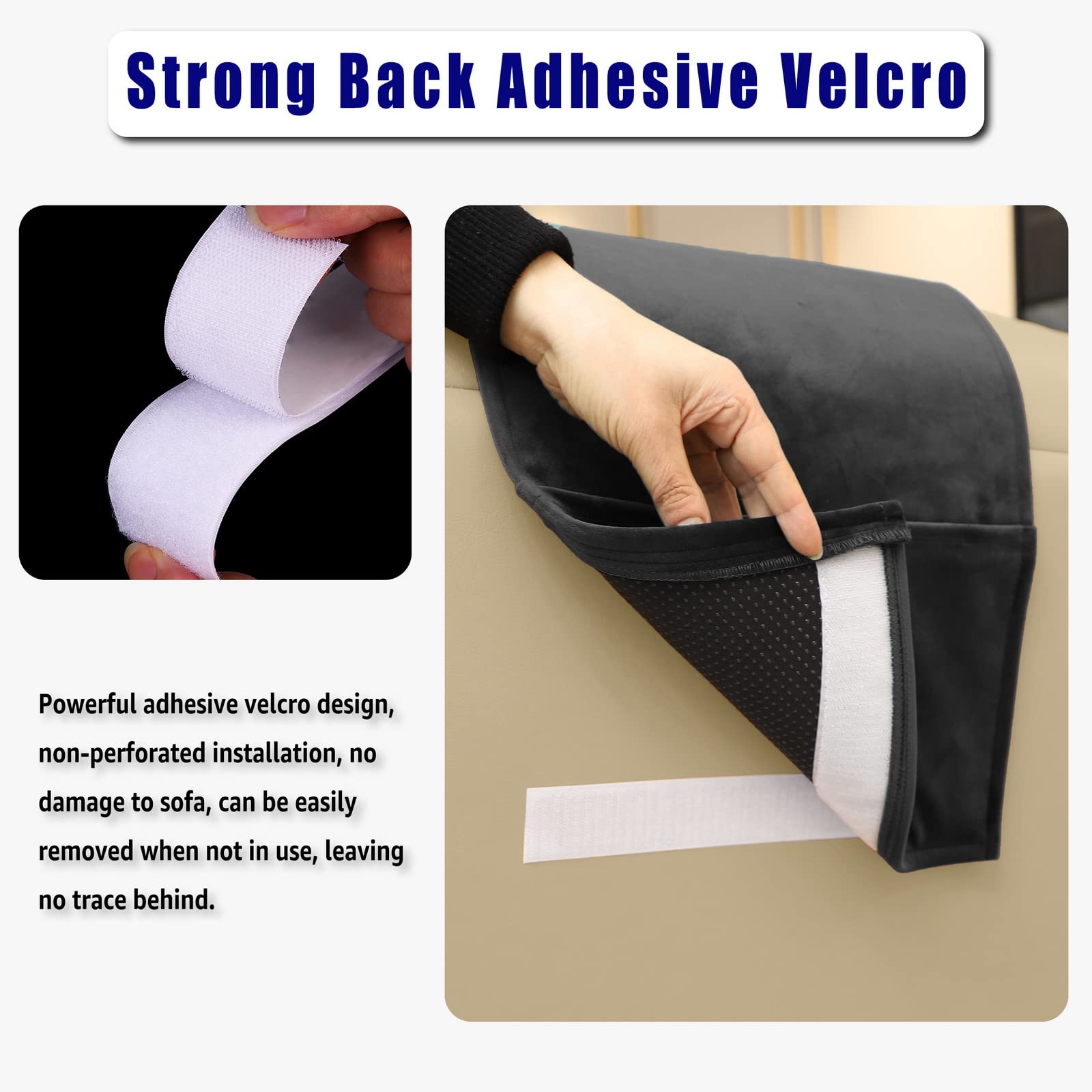 AmazeCov headrest features a handy pocket for small items within reach.