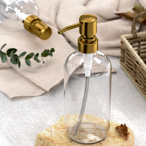 AmazerBath bathroom glass dispenser adds elegant decor and practicality