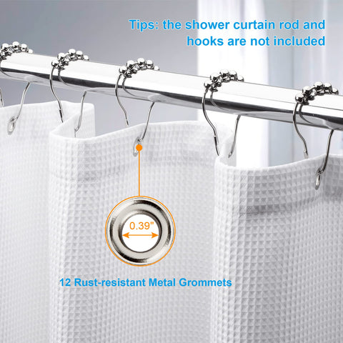 AmazerBath machine-washable curtain for effortless cleaning in cold water.