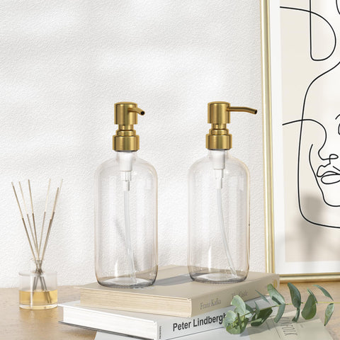 AmazerBath reusable glass dispenser for eco-friendly routines