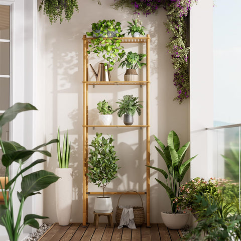 AmazerBath-three-tier-organizer-storage keeps toiletries organized above the toilet.