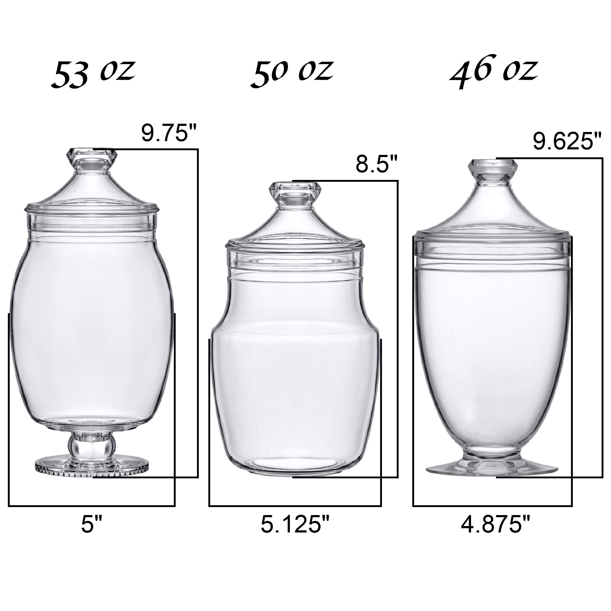 Amazing Abby Keep 46 oz jar with lid for cotton balls and Q-Tips.