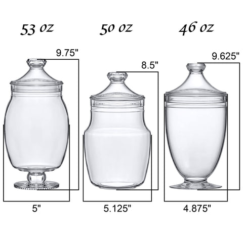 Amazing Abby Keep 46 oz jar with lid for cotton balls and Q-Tips.