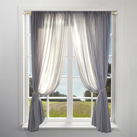 Amazing Drapery Hardware 2-pack fits small spaces and dorm windows with ease.