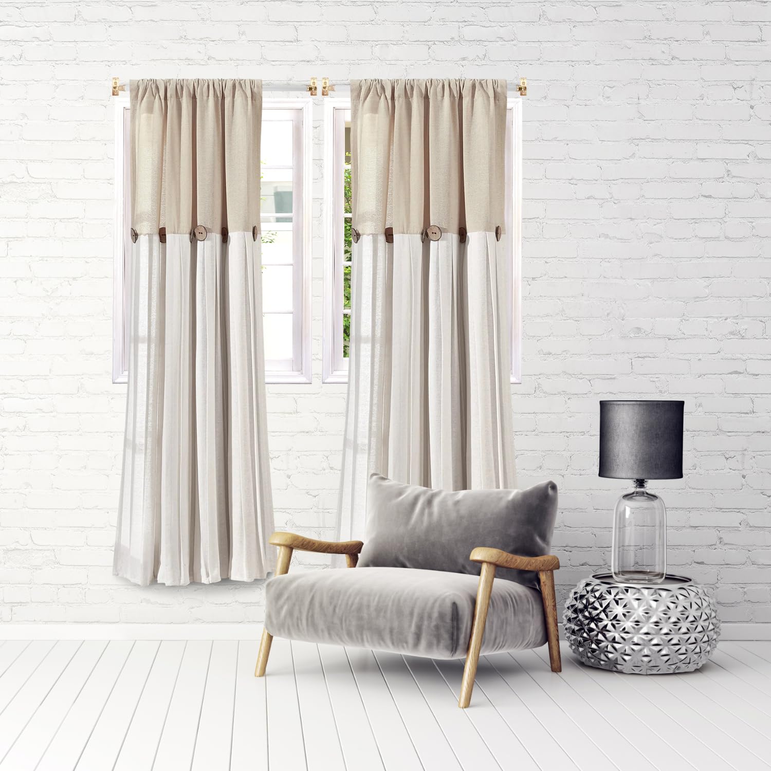 Amazing Drapery Hardware adjustable sash rod features 21 to 38 inches.