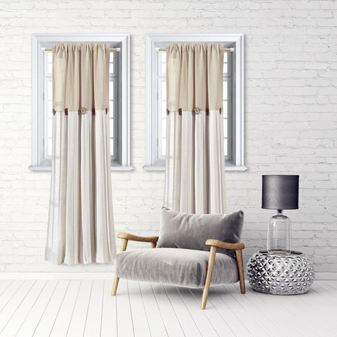 Amazing Drapery Hardware 7/16-inch brass rod holds lightweight curtains securely.