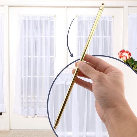 Amazing Drapery Hardware brass finish blends with any decor in living spaces