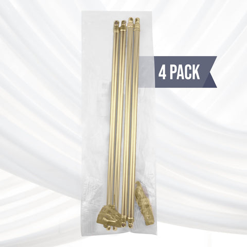 Amazing Drapery Hardware classic brass tone complements existing window decor.
