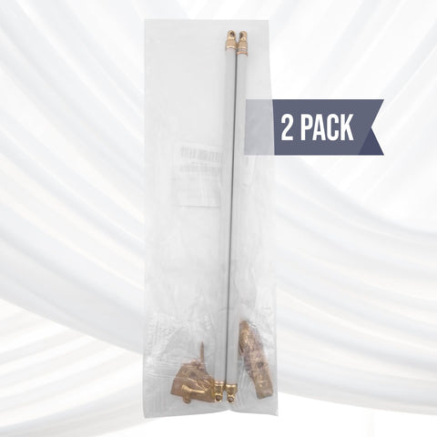 Amazing Drapery Hardware easy-install hardware included with sash rod.