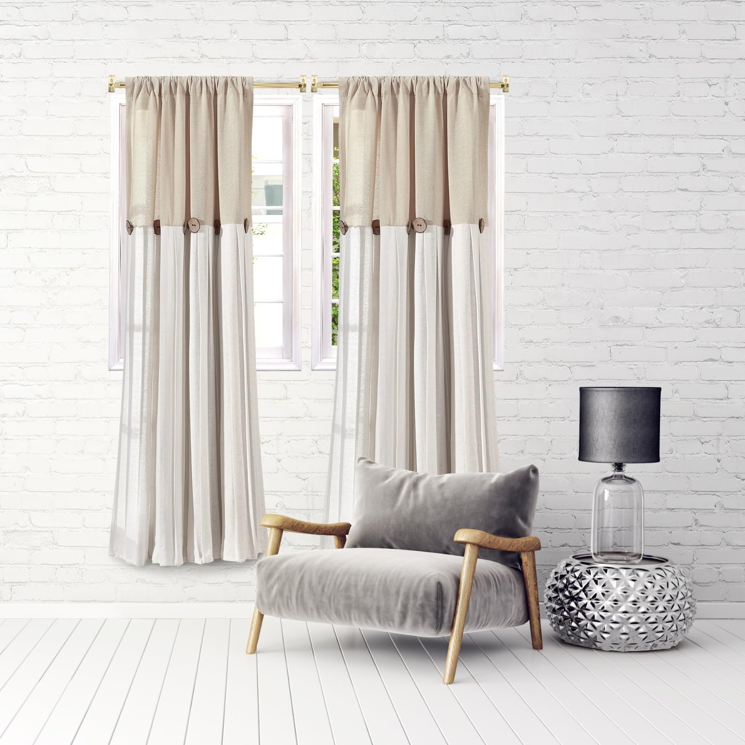Amazing Drapery Hardware versatile 11–19 inch rods fit sidelights or French doors