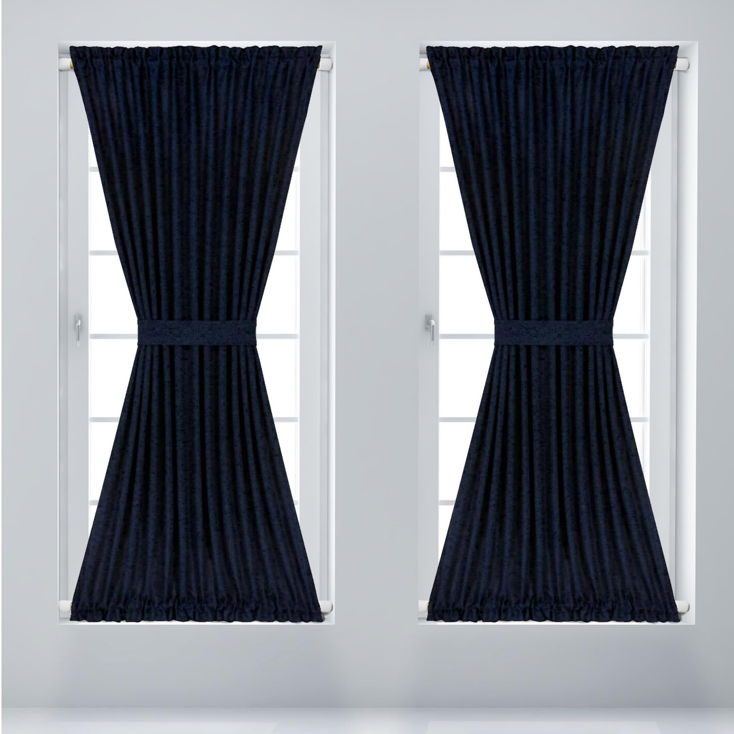 Amazing Drapery Hardware rod with non-slip end caps protects surfaces during use.