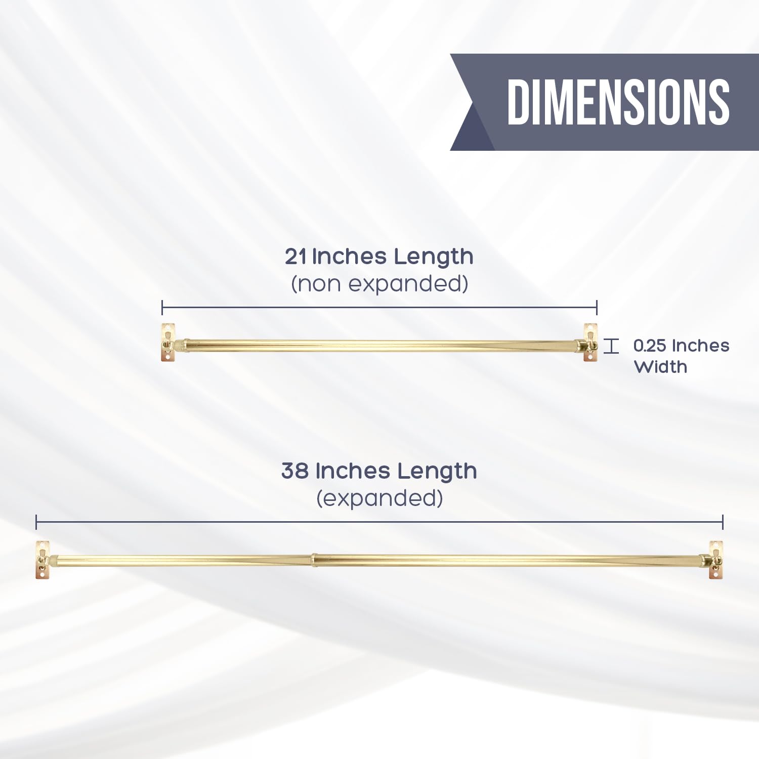 Amazing Drapery Hardware set of four rods for multiple doors or windows.