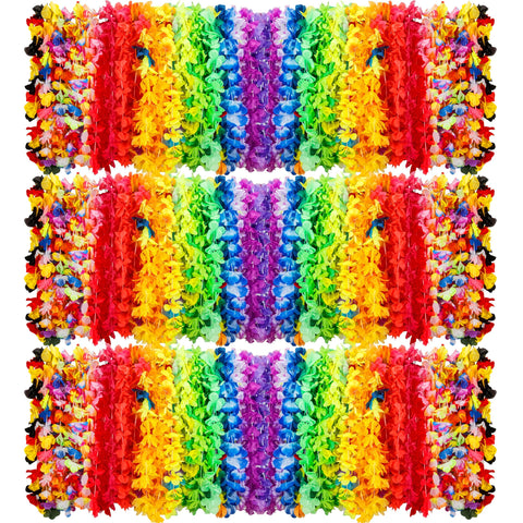 Amazing Time Hawaiian Lei colorful bulk pack for vibrant luau decorations