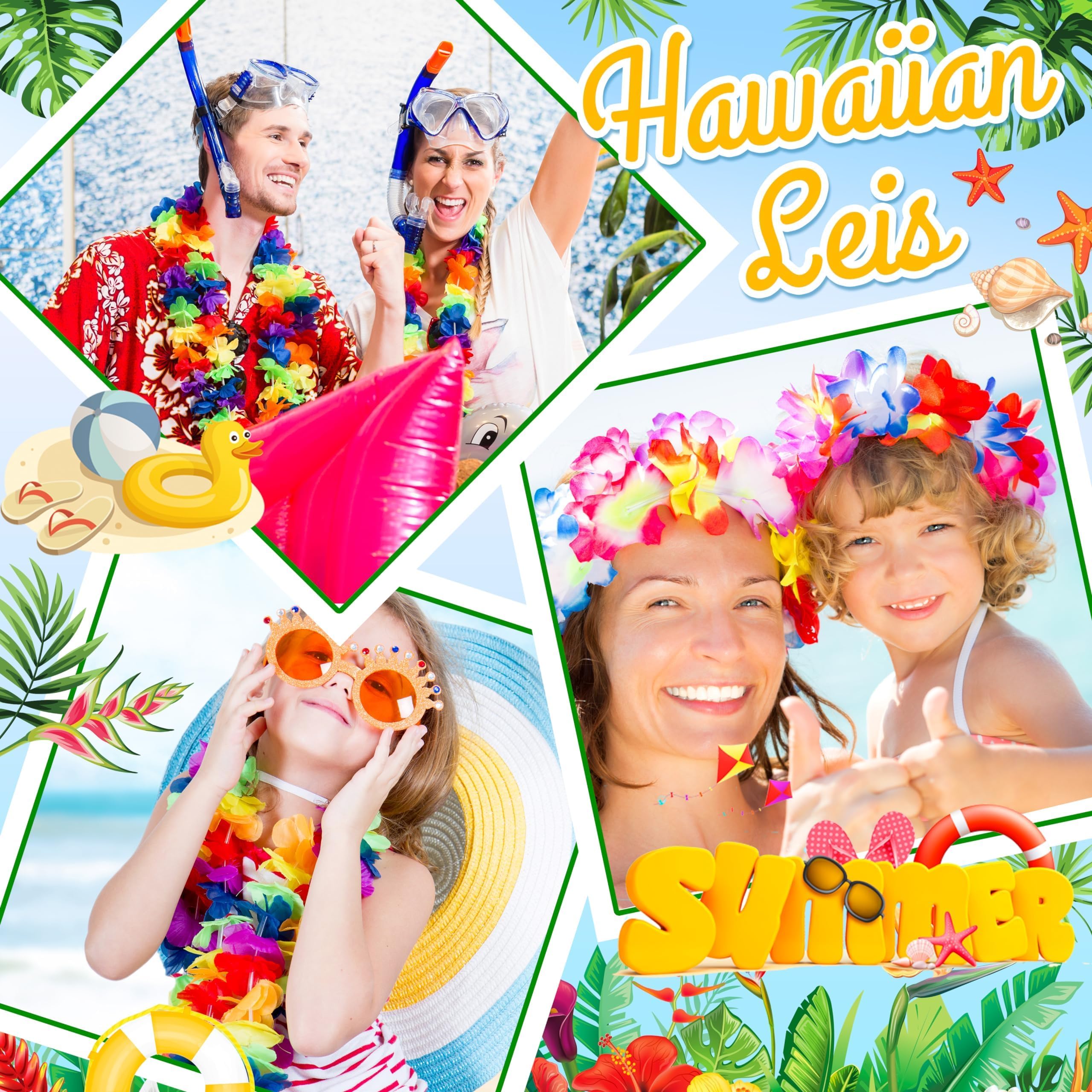 Amazing Time Hawaiian Lei ideal as party favors and photo backdrop props.