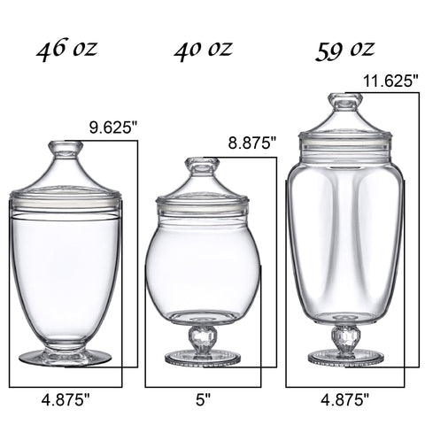 Amazing Abby Admire 40 oz jar suited for bathroom essentials organization.