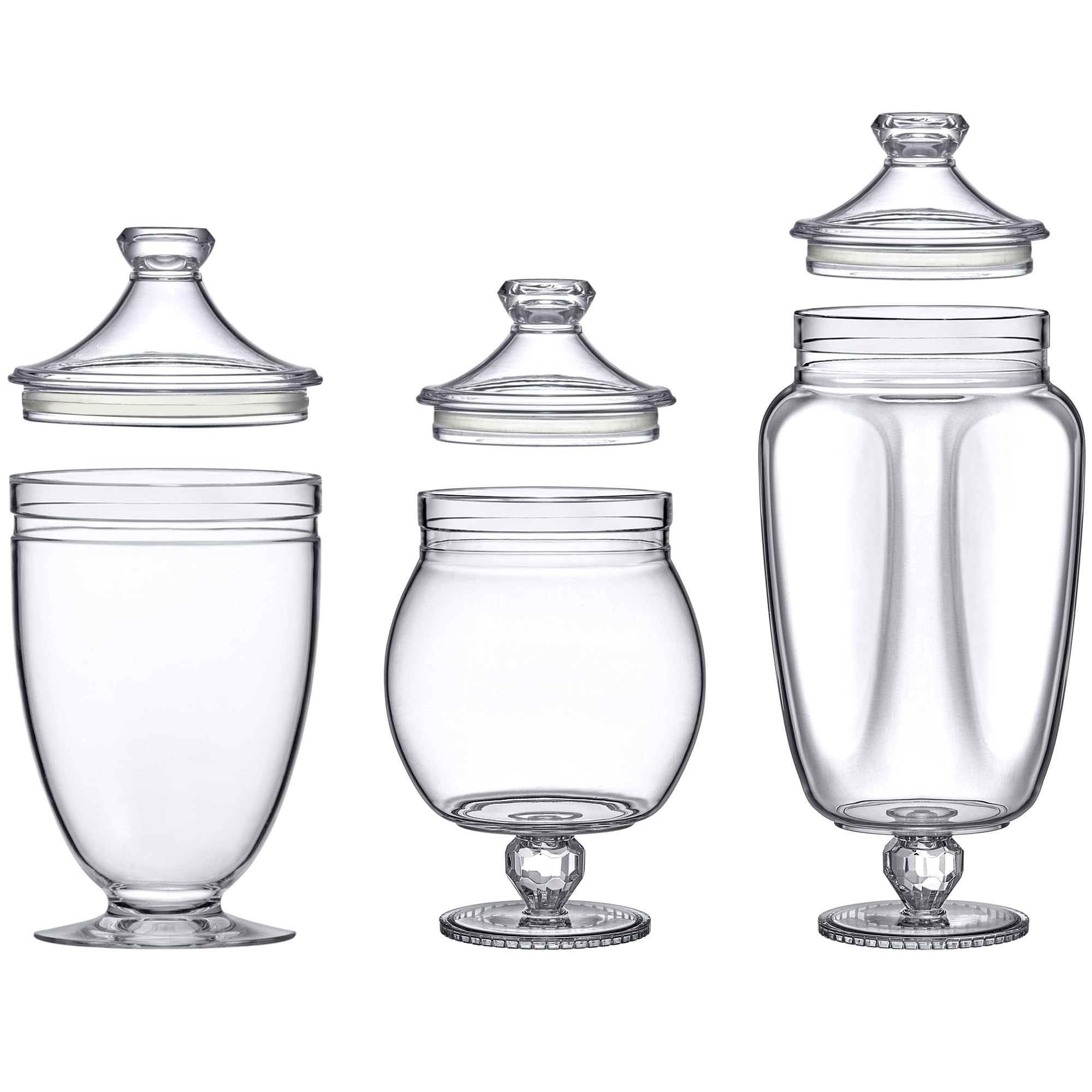 Amazing Abby Admire set of canisters adds modern storage to any room.