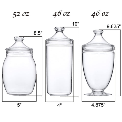 Amazing Abby Adore 46oz jar with clear lid for pantry storage and quick reach.