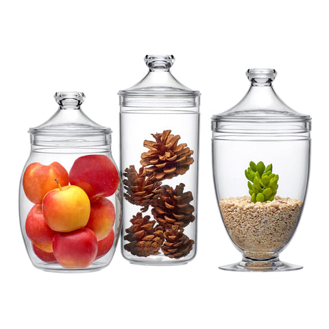 Amazing Abby Adore 46oz jar with lid highlighting shatter-proof acrylic.