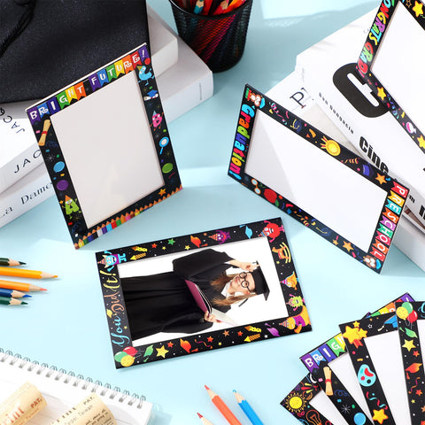 AmazingSpark durable paper frames showcase five varied graduation styles for memory display.