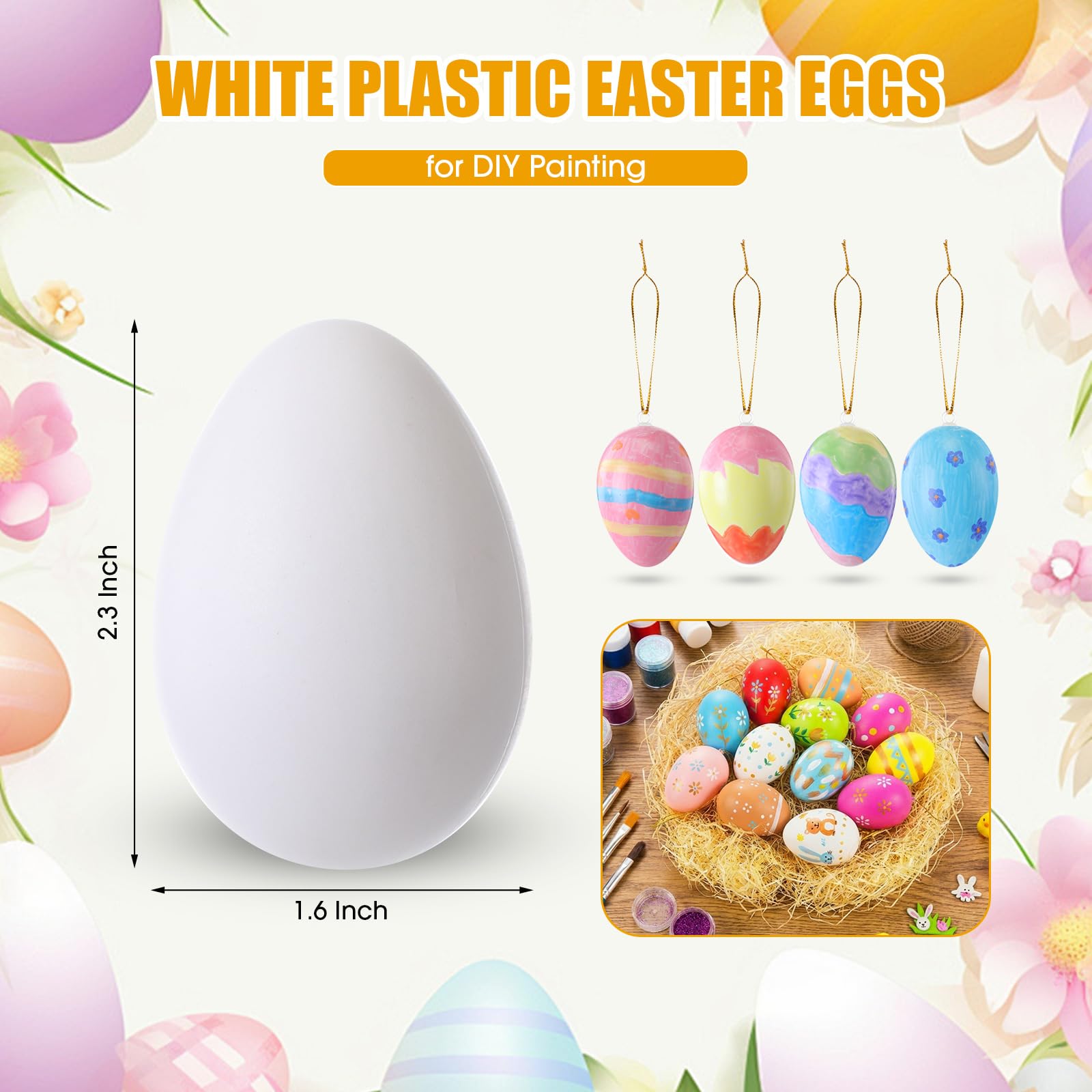 AmazingSpark durable plastic Easter eggs designed for reuse.