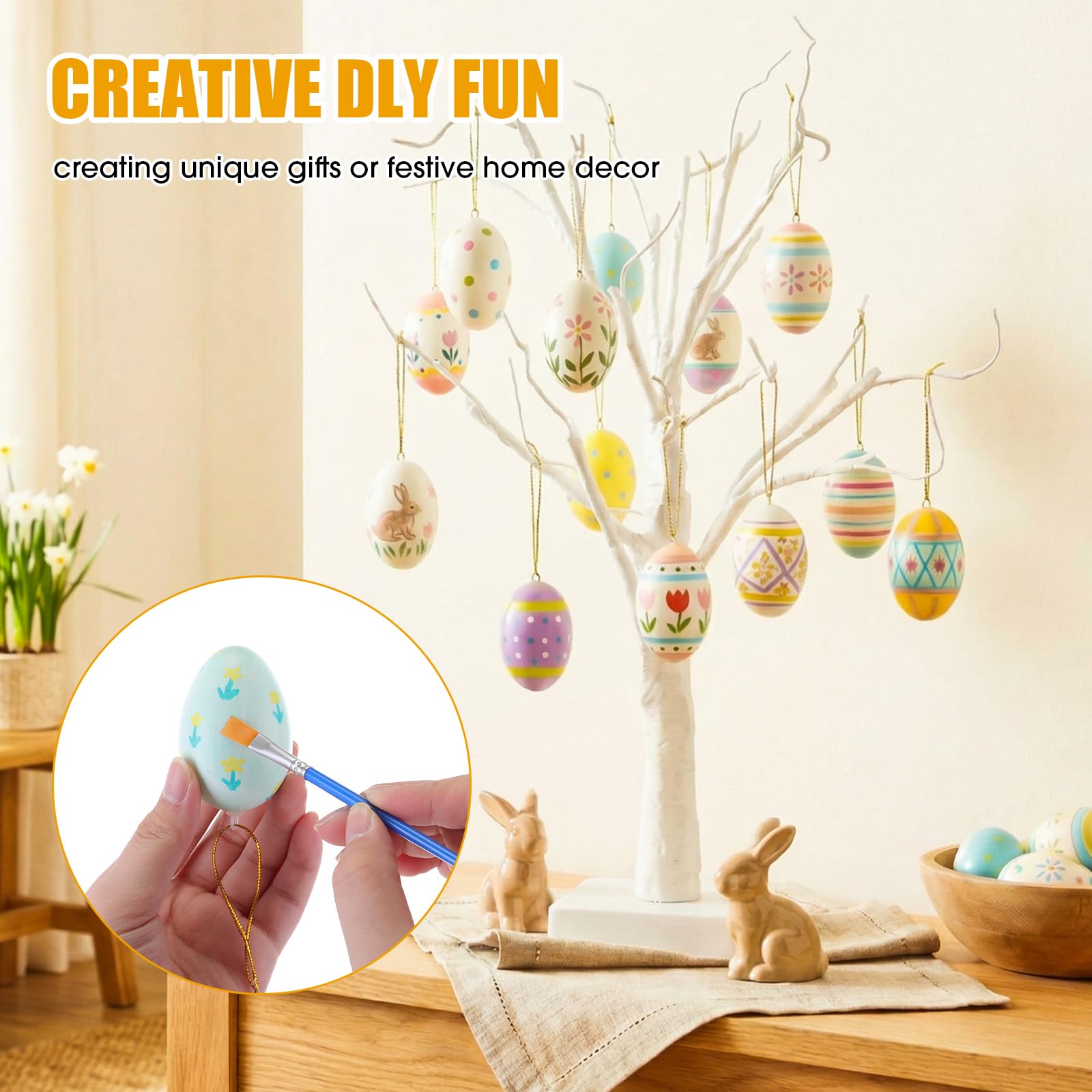 AmazingSpark Easter eggs used as party favors and centerpieces.