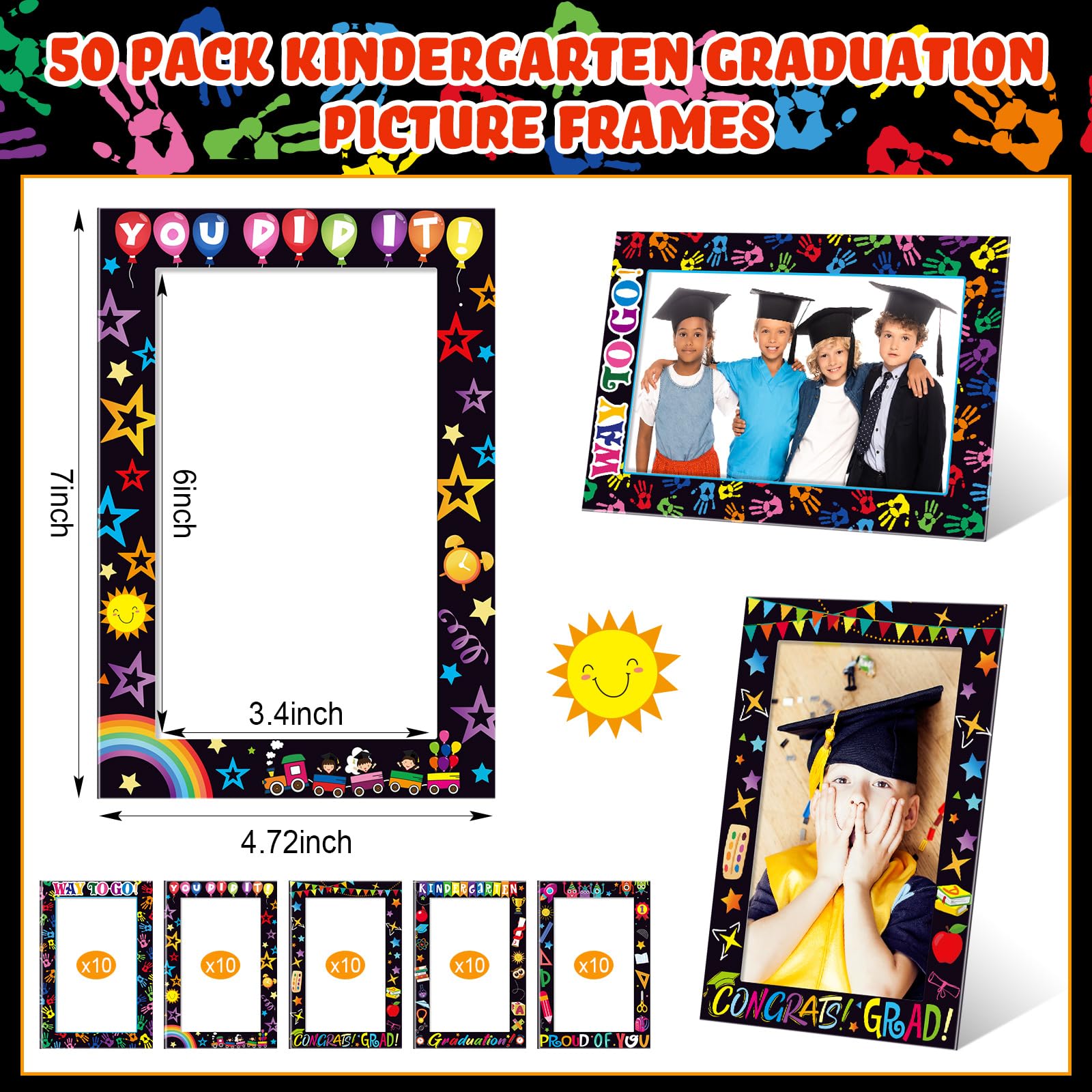 AmazingSpark colorful frames designs enhance photos for celebrations.